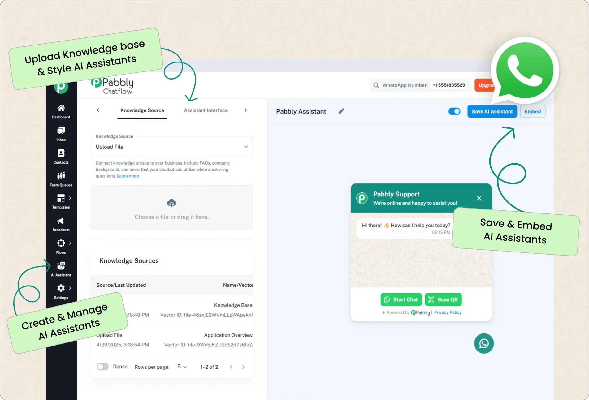 Create Unlimited Whatsapp AI Assistants